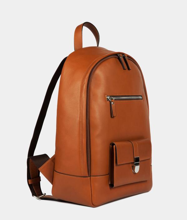 Leather Backpack Camel